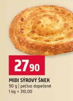 Terno MIDI SÝROVÝ ŠNEK 90 g pečivo dopečené nabídka
