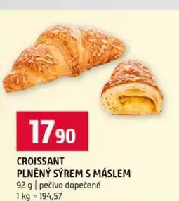 Terno CROISSANT PLNĚNÝ SÝREM S MÁSLEM 92 g pečivo dopečené nabídka