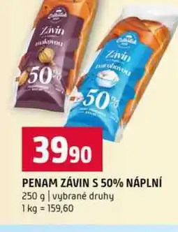 Terno PENAM ZÁVIN S 50% NÁPLNÍ 250 g vybrané druhy nabídka