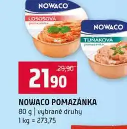 Terno NOWACO POMAZÁNKA 80 g vybrané druhy nabídka