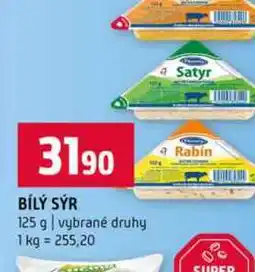 Terno BÍLÝ SÝR 125 g vybrané druhy nabídka