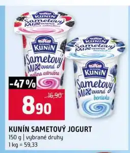 Terno KUNÍN SAMETOVÝ JOGURT 150 g vybrané druhy nabídka