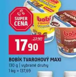 Terno BOBÍK TVAROHOVÝ MAXI 130 g vybrané druhy nabídka