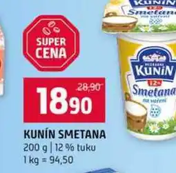 Terno KUNÍN SMETANA 200 g 12% tuku nabídka