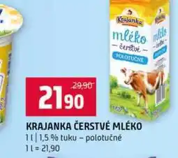 Terno KRAJANKA ČERSTVÉ MLÉKO 1l 1,5% tuku polotučné nabídka