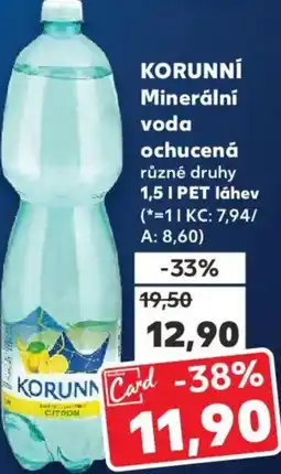 Kaufland KORUNNÍ Minerální voda ochucená nabídka