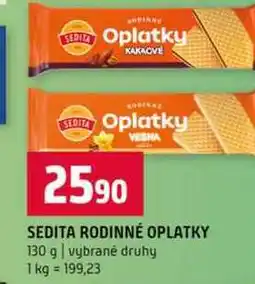 Terno VESNA SEDITA RODINNÉ OPLATKY 130 g vybrané druhy nabídka