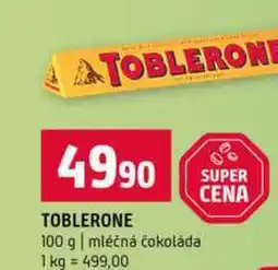 Terno TOBLERONE 100 g mléčná čokoláda nabídka