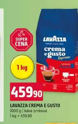 Terno LAVAZZA CREMA E GUSTO 1000 g káva zrnková nabídka