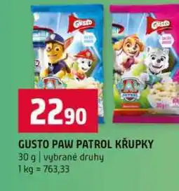 Terno GUSTO PAW PATROL KRUPKY 30 g vybrané druhy nabídka