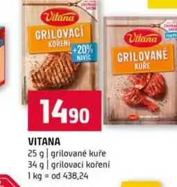 Terno VITANA 25 g grilované kuře 34 g grilovací koření nabídka