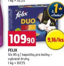 Terno FELIX 12x 85 g kapsičky pro kočky vybrané druhy nabídka