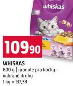 Terno WHISKAS 800 g granule pro kočky vybrané druhy nabídka