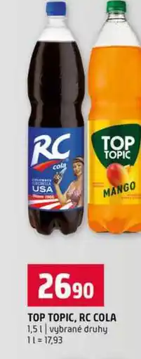 Terno TOP TOPIC, RC COLA 1,5l vybrané druhy nabídka