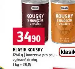 Terno KLASIK KOUSKY 1240 g konzerva pro psy vybrané druhy nabídka
