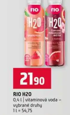Terno RIO H20 0,4l vitaminová voda vybrané druhy nabídka