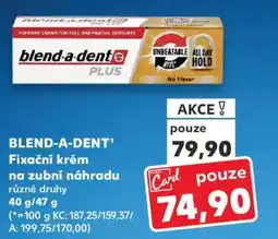 Kaufland BLEND-A-DENT¹ Fixační krém na zubní náhradu nabídka
