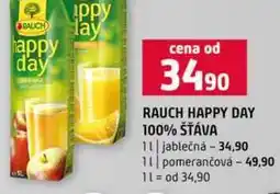 Terno RAUCH HAPPY DAY 100% ŠŤÁVA 1l jablečná 1l pomerančová nabídka