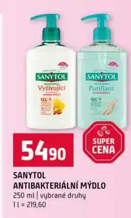 Terno SANYTOL ANTIBAKTERIÁLNÍ MÝDLO 250 ml vybrané druhy nabídka