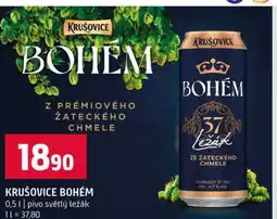 Terno KRUŠOVICE BOHÉM 0,5l pivo světlý ležák nabídka