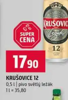 Terno KRUŠOVIC 12 0,5l pivo světlý ležák nabídka