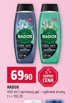 Terno RADOX 450 ml sprchový gel vybrané druhy nabídka
