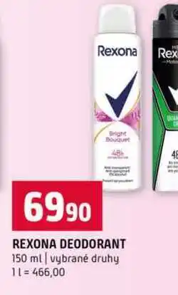 Terno REXONA DEODORANT 150 ml vybrané druhy nabídka