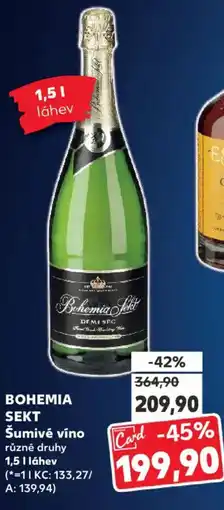 Kaufland BOHEMIA SEKT Šumivé víno nabídka
