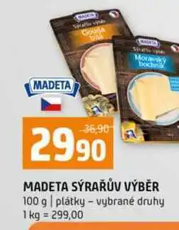 Terno MADETA SÝRAŘŮV VÝBĚR 100 g plátky vybrané druhy nabídka