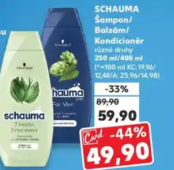 Kaufland SCHAUMA Šampon/ Balzám/ Kondicionér nabídka