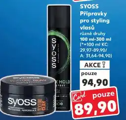 Kaufland SYOSS Přípravky pro styling vlasů nabídka