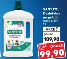 Kaufland SANYTOL² Dezinfekce na prádlo nabídka