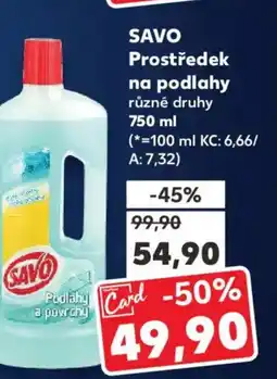 Kaufland SAVO Prostředek na podlahy nabídka