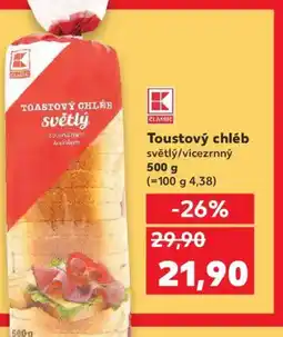 Kaufland Toustový chléb světlý/vicezrnný nabídka