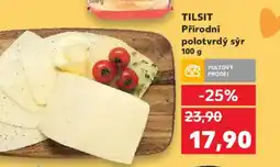 Kaufland TILSIT Přírodní polotvrdý sýr nabídka