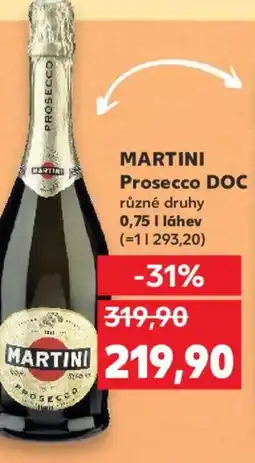 Kaufland MARTINI Prosecco DOC nabídka