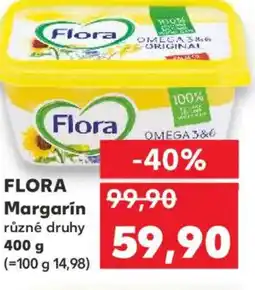 Kaufland FLORA Margarin nabídka