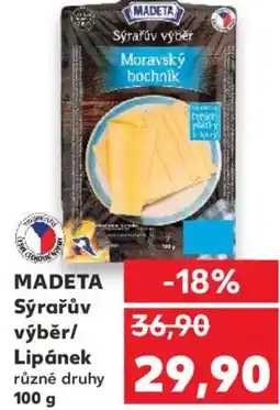 Kaufland MADETA Sýrařův výběr/ Lipánek nabídka