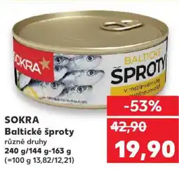 Kaufland SOKRA Baltické šproty nabídka
