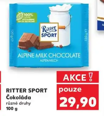 Kaufland RITTER SPORT Čokoláda nabídka
