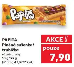 Kaufland PAPITA Plněná sušenka/ trubička nabídka