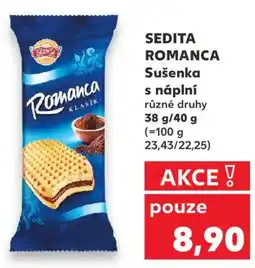 Kaufland SEDITA ROMANCA Sušenka s náplní nabídka