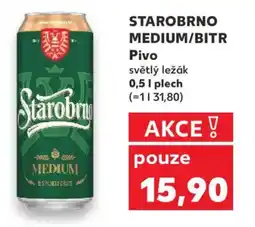 Kaufland STAROBRNO MEDIUM/BITR Pivo nabídka