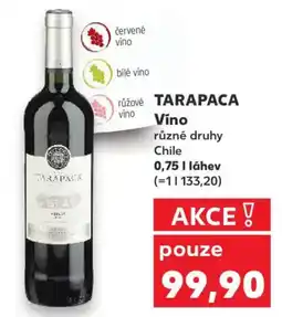 Kaufland TARAPACA Víno Chile nabídka