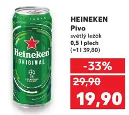 Kaufland HEINEKEN Pivo světlý ležák nabídka