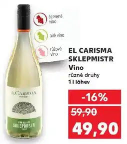 Kaufland EL CARISMA Vino nabídka