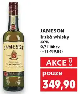 Kaufland JAMESON Irská whisky 40% nabídka