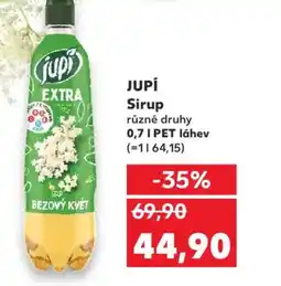 Kaufland JUPÍ Sirup nabídka