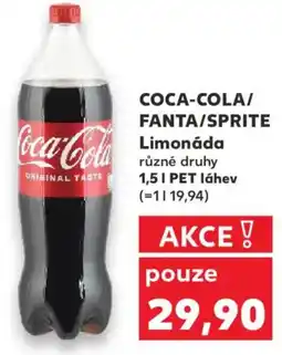 Kaufland COCA-COLA/ FANTA/SPRITE Limonáda nabídka