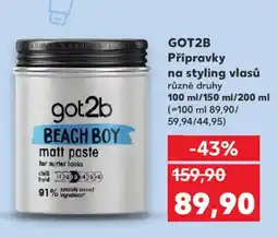 Kaufland GOT2B Přípravky na styling vlasů nabídka